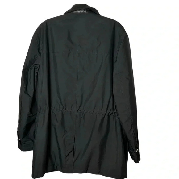 Cole Haan performance jacket,black,wool blend,lambskin trim,thermal,career,snaps - Picture 3 of 16